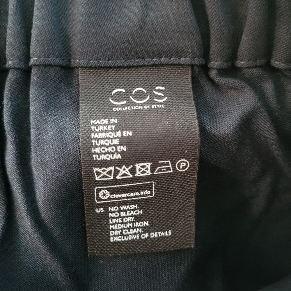 COS Wool Blend Crepe Pull On Jogger Pant Blue US 6 - Picture 13 of 13